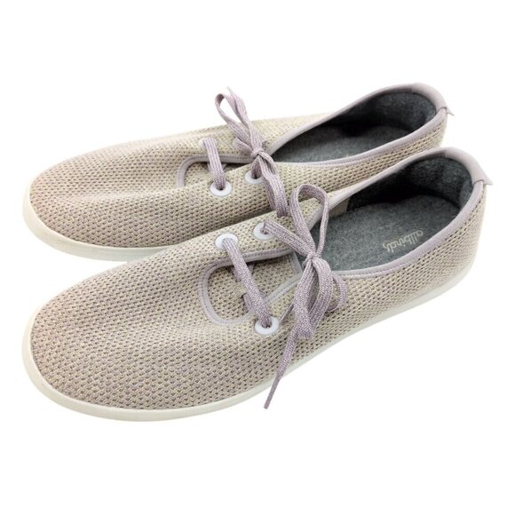 Allbirds Men Tree Skippers Size 14 Light Grey Purple Breathable Washable Comfort - Picture 1 of 9